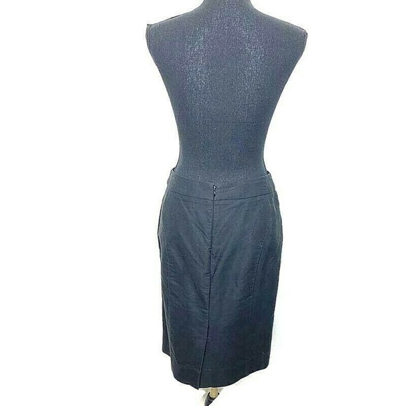 J. Crew Black‎ Pencil Skirt Career Business Interview Skirt Sz 4 - Picture 6 of 7